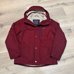 Hollister Red Hooded Jacket